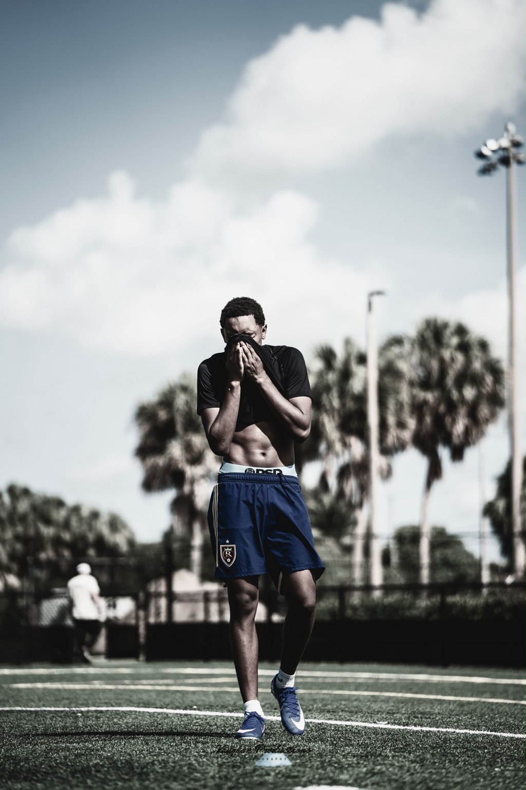 Mora during a training session